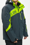 Купить Горнолыжная куртка мужская большого размера зеленого цвета 77029Z, фото 6