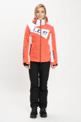 Купить Горнолыжная куртка женская оранжевого цвета 77030O, фото 8