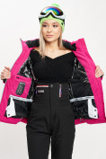 Купить Горнолыжная куртка женская розового цвета 77030R, фото 10