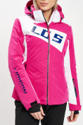 Купить Горнолыжная куртка женская розового цвета 77030R, фото 4
