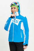 Купить Горнолыжная куртка женская синего цвета 77030S, фото 4