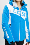 Купить Горнолыжная куртка женская синего цвета 77030S, фото 7