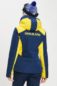 Купить Горнолыжная куртка женская темно-синего цвета 77030TS, фото 12