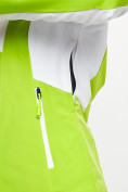 Купить Горнолыжная куртка женская зеленого цвета 77030Z, фото 10