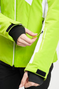 Купить Горнолыжная куртка женская зеленого цвета 77030Z, фото 11