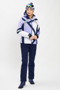 Купить Горнолыжная куртка женская фиолетового цвета 77031F, фото 6