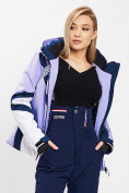Купить Горнолыжная куртка женская фиолетового цвета 77031F, фото 8