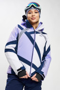 Купить Горнолыжная куртка женская фиолетового цвета 77031F, фото 2