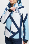 Купить Горнолыжная куртка женская голубого цвета 77031Gl, фото 6