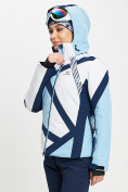 Купить Горнолыжная куртка женская голубого цвета 77031Gl, фото 8