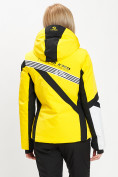 Купить Горнолыжная куртка женская желтого цвета 77031J, фото 5