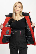 Купить Горнолыжная куртка женская красного цвета 77031Kr, фото 12