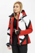 Купить Горнолыжная куртка женская красного цвета 77031Kr, фото 8