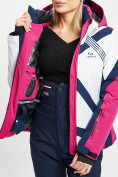 Купить Горнолыжная куртка женская розового цвета 77031R, фото 11
