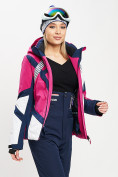 Купить Горнолыжная куртка женская розового цвета 77031R, фото 5