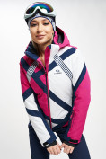 Купить Горнолыжная куртка женская розового цвета 77031R, фото 4