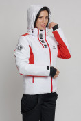 Купить Горнолыжная куртка женская белого цвета 77033Bl, фото 3
