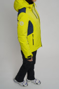Купить Горнолыжная куртка женская желтого цвета 77033J, фото 3