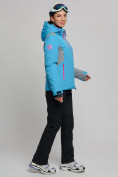 Купить Горнолыжная куртка женская синего цвета 77033S, фото 10