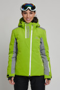 Купить Горнолыжная куртка женская зеленого цвета 77033Z