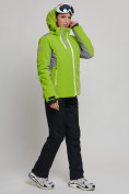 Купить Горнолыжная куртка женская зеленого цвета 77033Z, фото 10