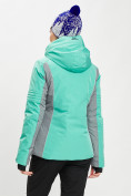 Купить Горнолыжная куртка женская бирюзового цвета 77034Br, фото 6