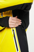 Купить Горнолыжная куртка женская желтого цвета 77034J, фото 6