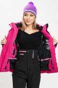 Купить Горнолыжная куртка женская розового цвета 77034R, фото 9