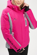 Купить Горнолыжная куртка женская розового цвета 77034R, фото 6