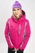 Купить Горнолыжная куртка женская розового цвета 77034R, фото 5