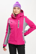 Купить Горнолыжная куртка женская розового цвета 77034R