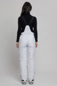 Купить Горнолыжный костюм женский белого цвета 77038Bl, фото 17