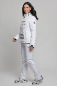 Купить Горнолыжный костюм женский белого цвета 77038Bl, фото 4