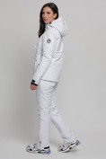 Купить Горнолыжный костюм женский белого цвета 77038Bl, фото 9
