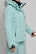 Купить Горнолыжный костюм женский бирюзового цвета 77039Br, фото 5