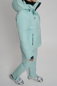 Купить Горнолыжный костюм женский бирюзового цвета 77039Br, фото 7