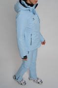 Купить Горнолыжный костюм женский голубого цвета 77039Gl, фото 7