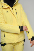 Купить Горнолыжный костюм женский желтого цвета 77039J, фото 10