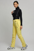 Купить Горнолыжный костюм женский желтого цвета 77039J, фото 16