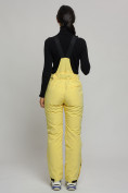 Купить Горнолыжный костюм женский желтого цвета 77039J, фото 17