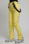 Купить Горнолыжный костюм женский желтого цвета 77039J, фото 22
