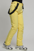 Купить Горнолыжный костюм женский желтого цвета 77039J, фото 23