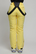Купить Горнолыжный костюм женский желтого цвета 77039J, фото 24