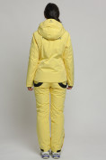 Купить Горнолыжный костюм женский желтого цвета 77039J, фото 4