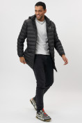 Купить Куртка мужская демисезонная удлиненная черного цвета 7704Ch, фото 11