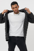 Купить Куртка мужская демисезонная удлиненная черного цвета 7704Ch, фото 12