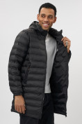 Купить Куртка мужская демисезонная удлиненная черного цвета 7704Ch, фото 17
