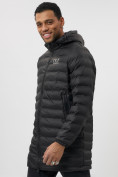Купить Куртка мужская демисезонная удлиненная черного цвета 7704Ch, фото 7