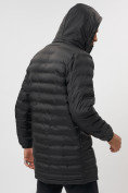 Купить Куртка мужская демисезонная удлиненная черного цвета 7704Ch, фото 8