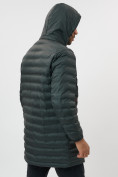 Купить Куртка мужская демисезонная удлиненная цвета хаки 7704Kh, фото 10